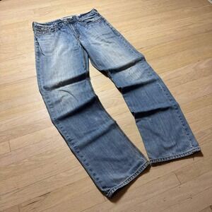 Tin Haul Mens Straight Leg Jeans Blue Denim Medium Wash Western 36x36